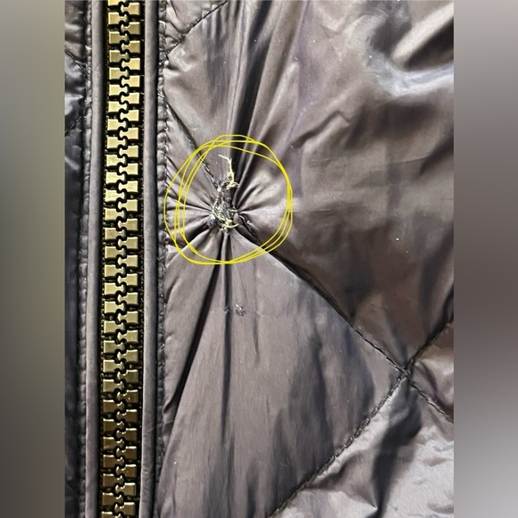 Michael Kors Packable Down Fill Dark Blue Puffer Coat Long Winter Jacket Size XS - Picture 6 of 16